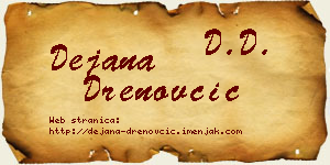 Dejana Drenovčić vizit kartica